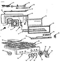 Kenmore 103761620 backguard and maintop diagram
