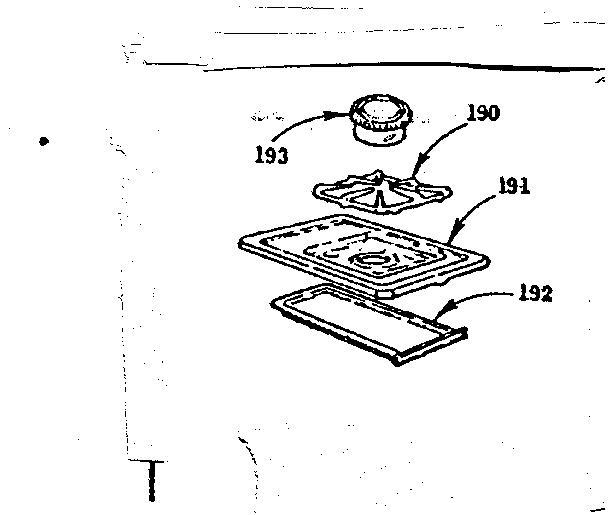 Kenmore 103776611 optional equipment-fifth burner diagram