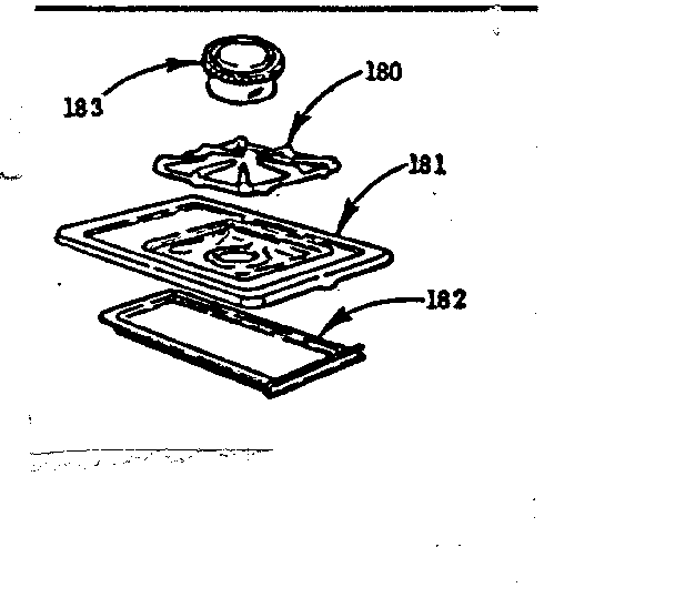 Kenmore 1037766110 optional equipment-fifth burner diagram