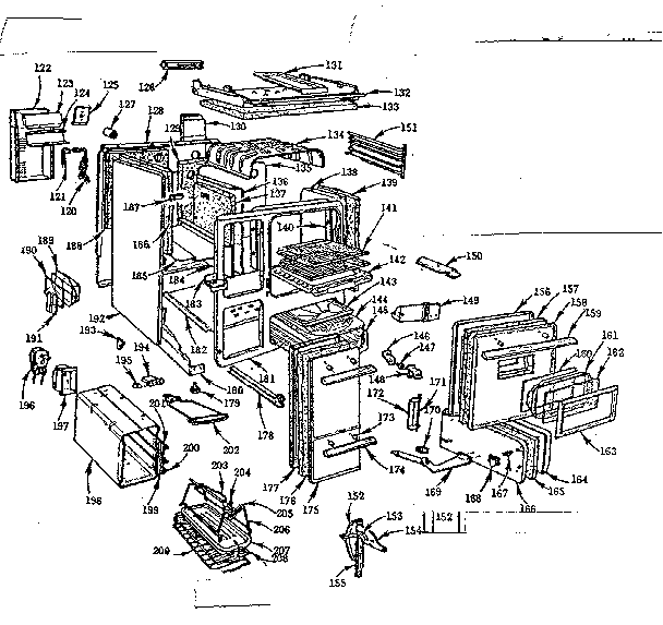Kenmore 103786610 body section diagram