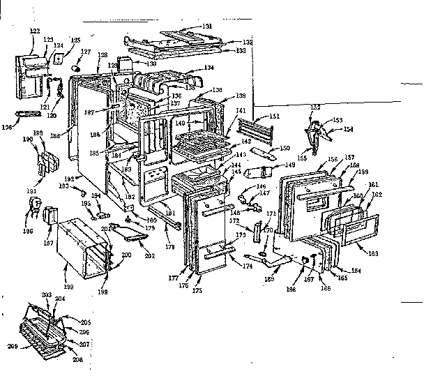 Kenmore 103786615 body section diagram