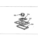 Kenmore 1037866110 optional equipment - fifth burner diagram