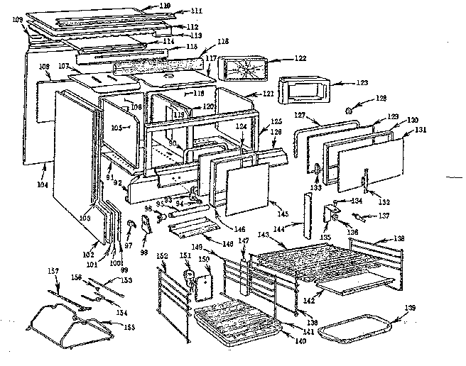 Kenmore 103794610 body section diagram