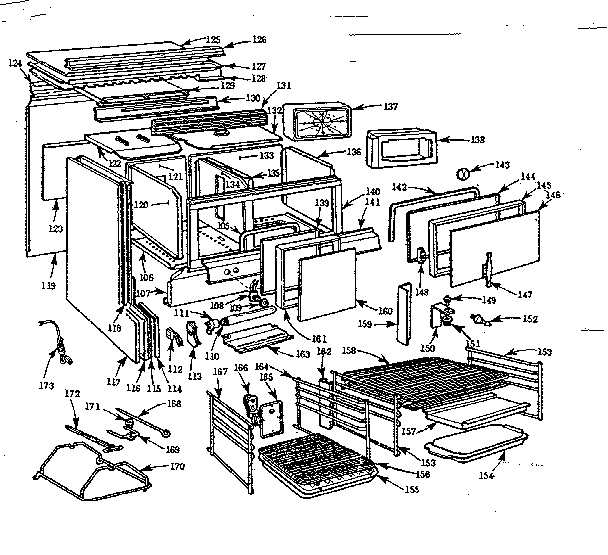Kenmore 103794611 body section diagram
