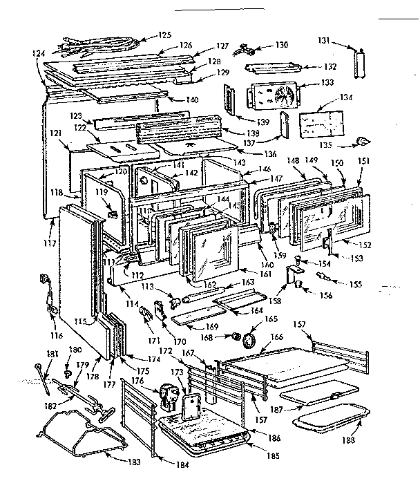 Kenmore 103796621 body section diagram