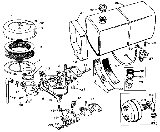 Craftsman 62720191 fuel system group diagram