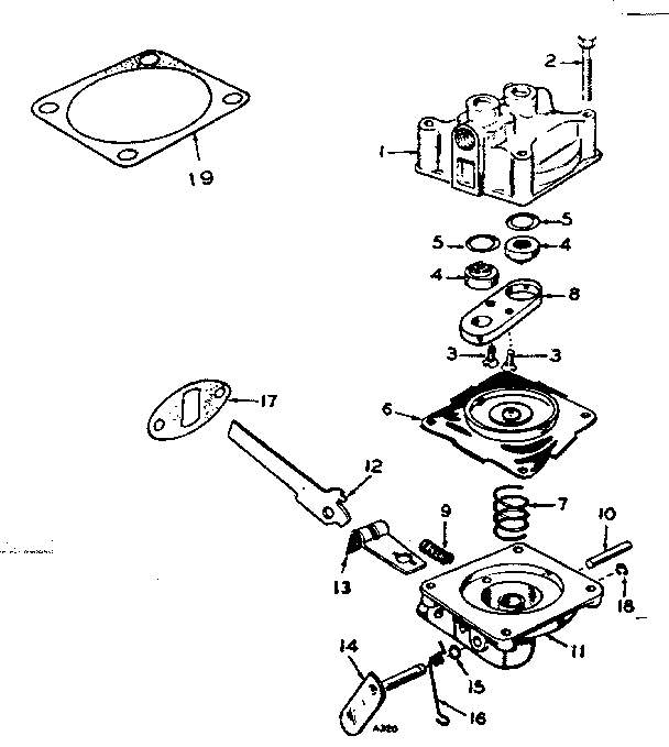 Craftsman 62720191 fuel pump parts group diagram