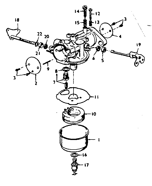 Craftsman 62720191 carburetor parts group diagram