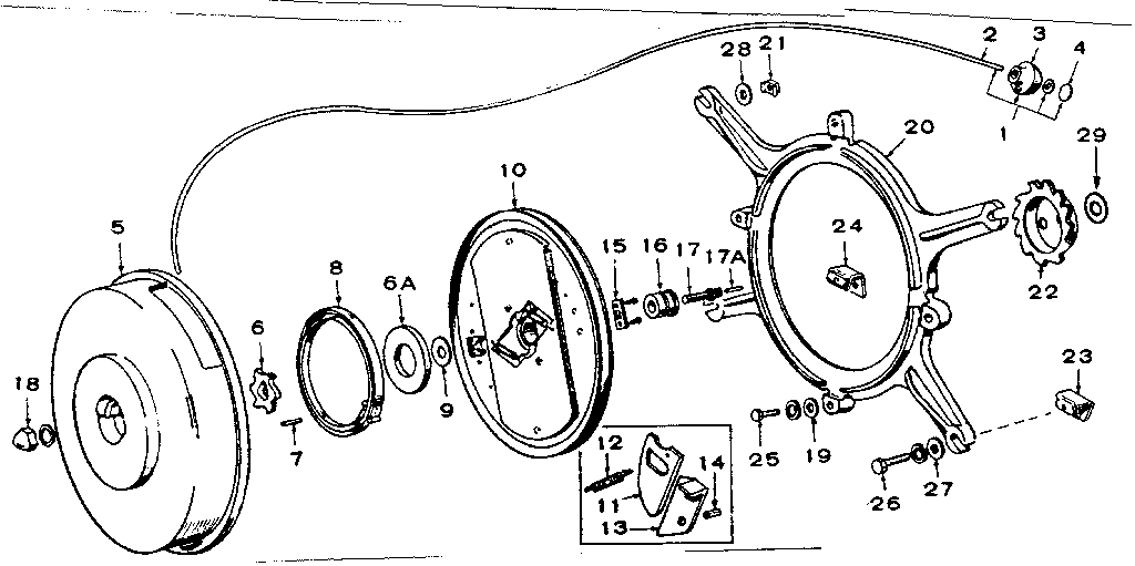 Craftsman 62720191 readi-pull starter group (optional equipment) diagram