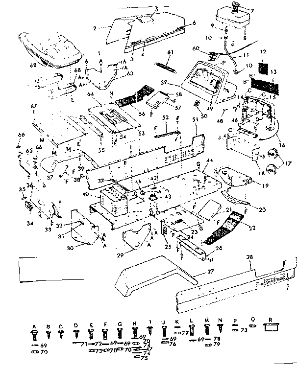 Craftsman 91725710 chassis diagram