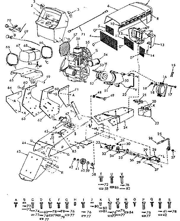 Craftsman 91725741 main frame diagram