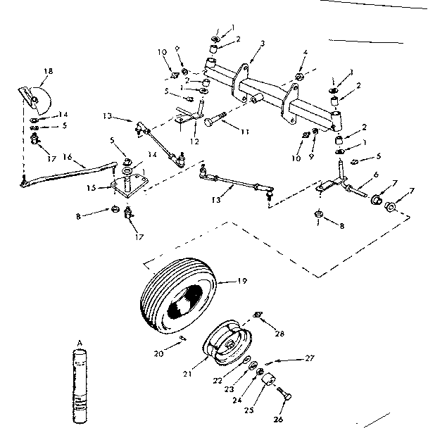 Craftsman 91725741 front axle diagram