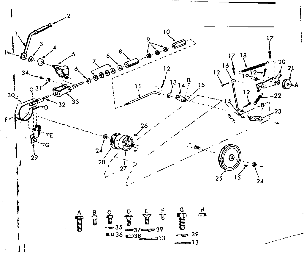 Craftsman 91725741 lift assembly diagram