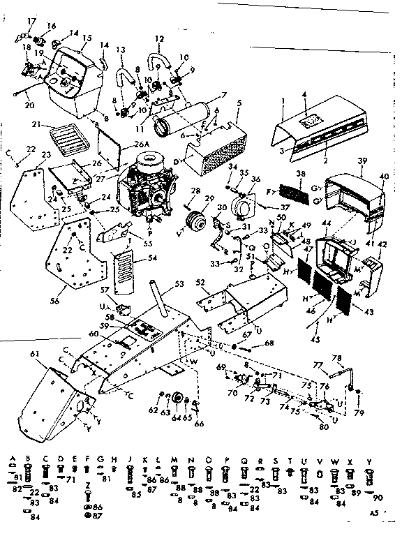 Craftsman 91725750 main frame diagram