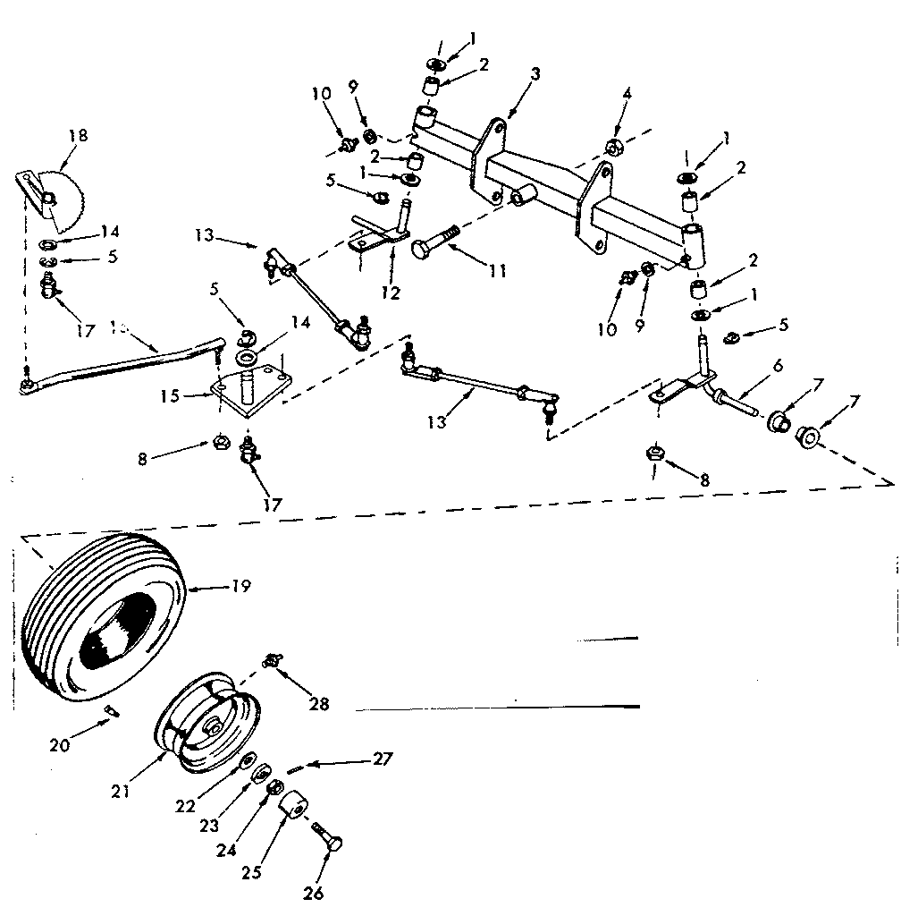 Craftsman 91725750 front axle diagram