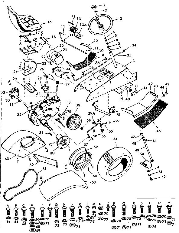 Craftsman 91725750 drive assembly diagram