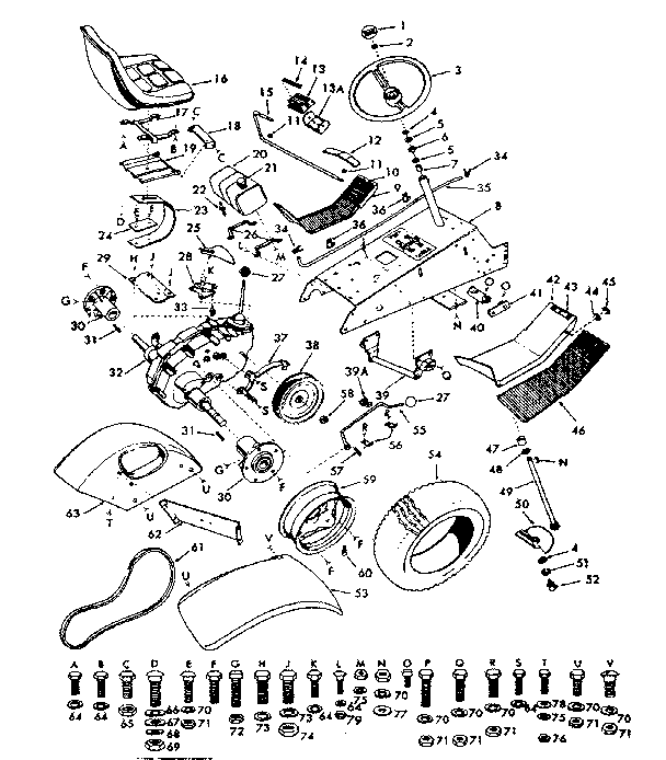 Craftsman 91725751 drive assembly diagram