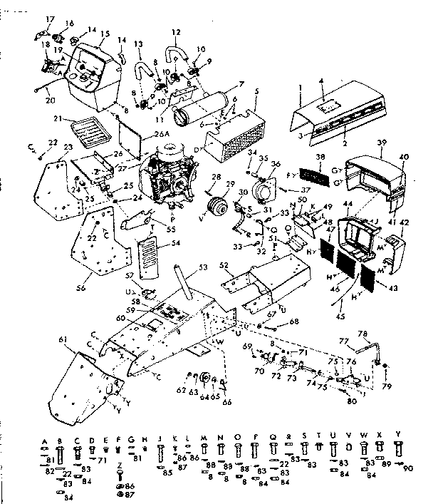 Craftsman 91725751 main frame diagram
