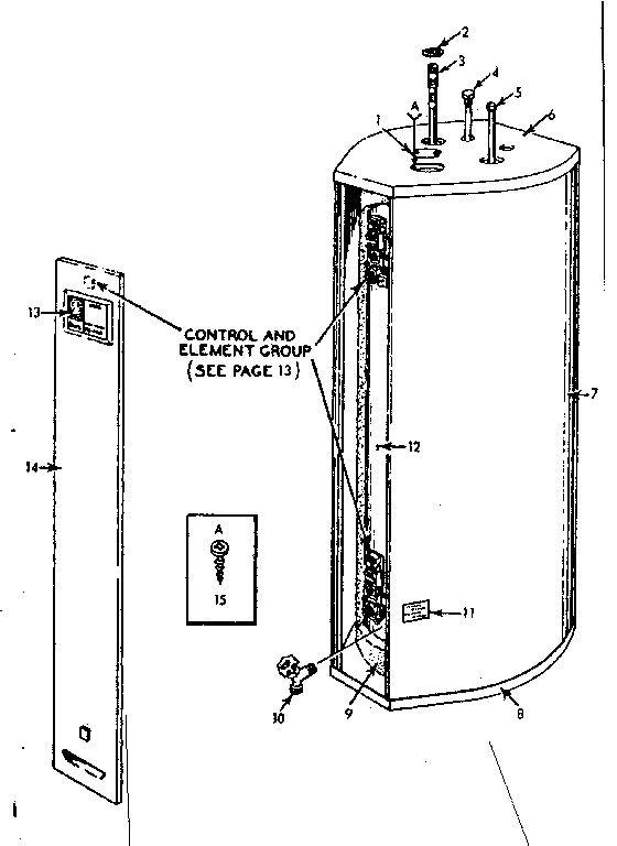 Kenmore 153329410 non-functional replacement parts diagram