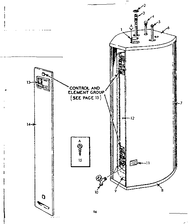 Kenmore 153329710 non-functional replacement parts diagram