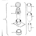 Kenmore 155765150 roof jack and vent diagram