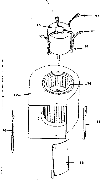 Kenmore 155765140 blower diagram
