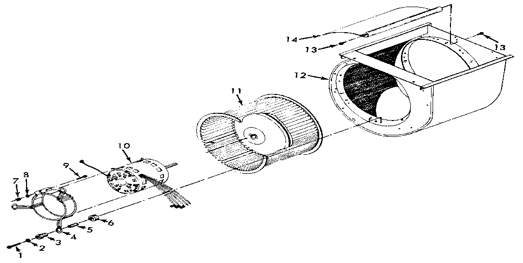 Kenmore 867587720 blower assembly diagram