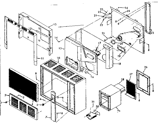 Sears 867734862 cabinet diagram