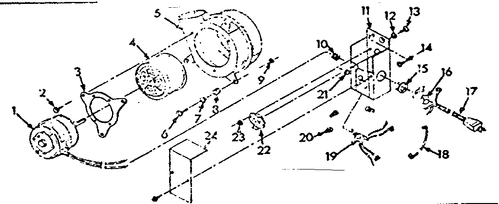 Sears 867734862 optional accessory blower diagram