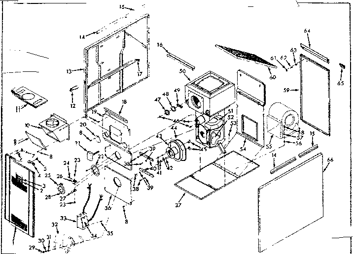 Kenmore 867741930 functional replacement parts diagram