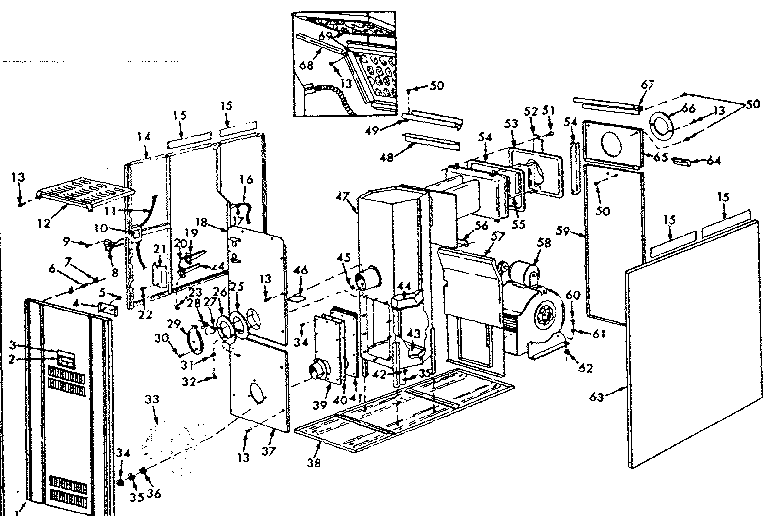 Kenmore 867741970 functional replacement parts diagram