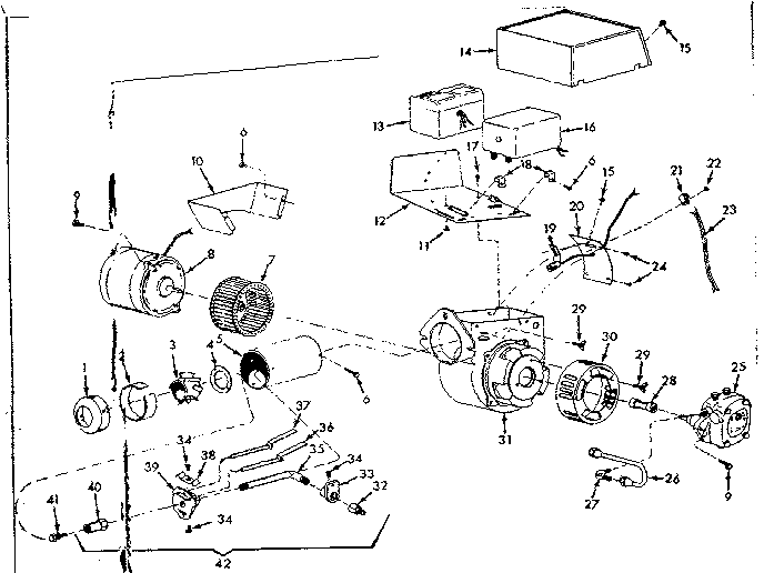Kenmore 867741970 oil burner assembly diagram