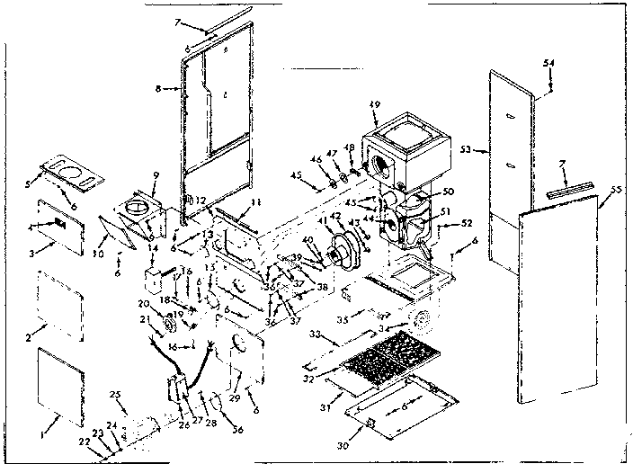 Kenmore 867744950 furnace assemblies diagram