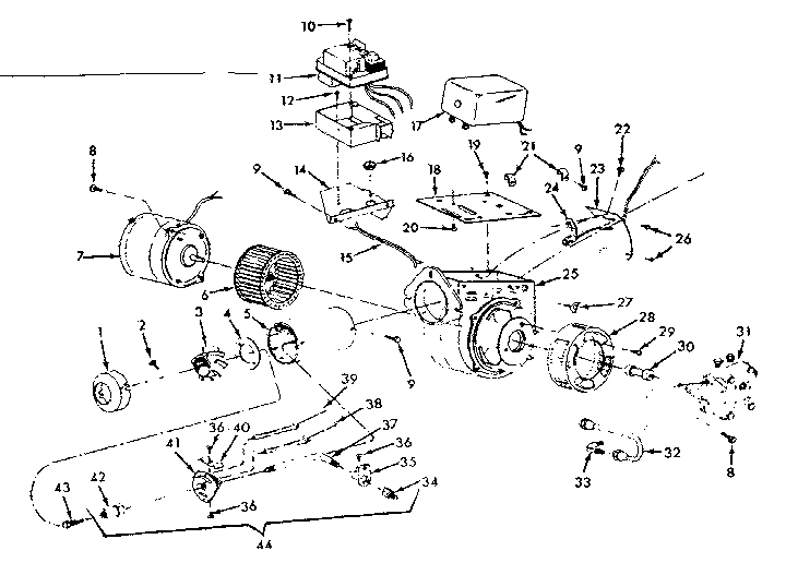 Kenmore 867744950 oil burner assy diagram