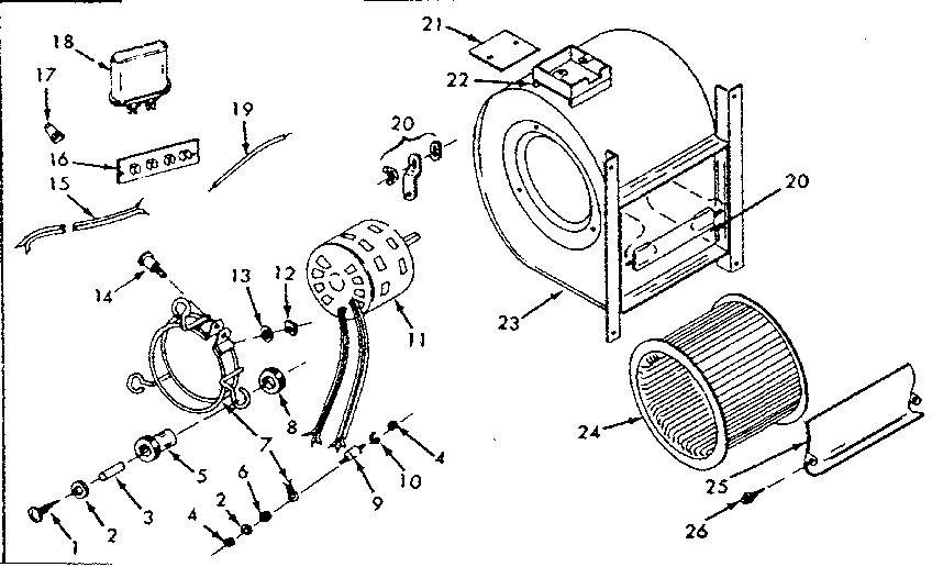 Kenmore 867744950 blower assy diagram
