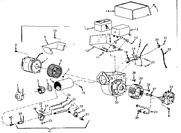 Kenmore 867745950 oil burner assembly diagram