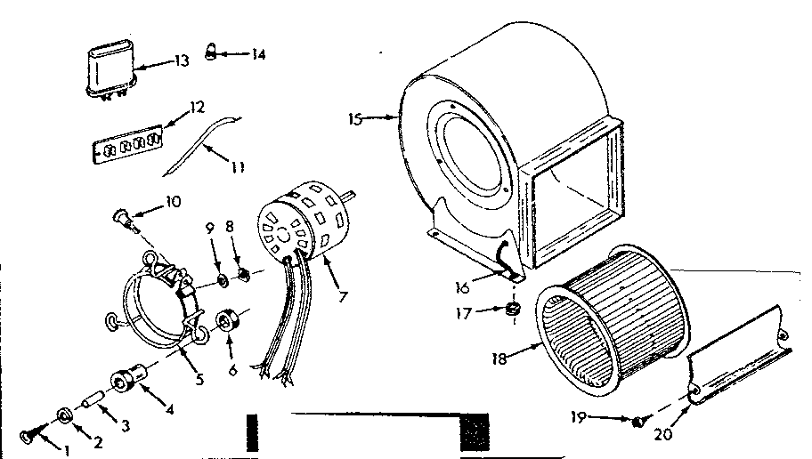 Kenmore 867747950 h-q blower assembly diagram