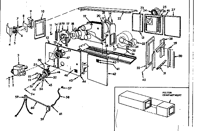 Kenmore 867747960 functional replacement parts diagram