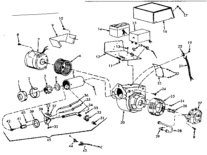 Kenmore 867747960 oil burner assembly diagram