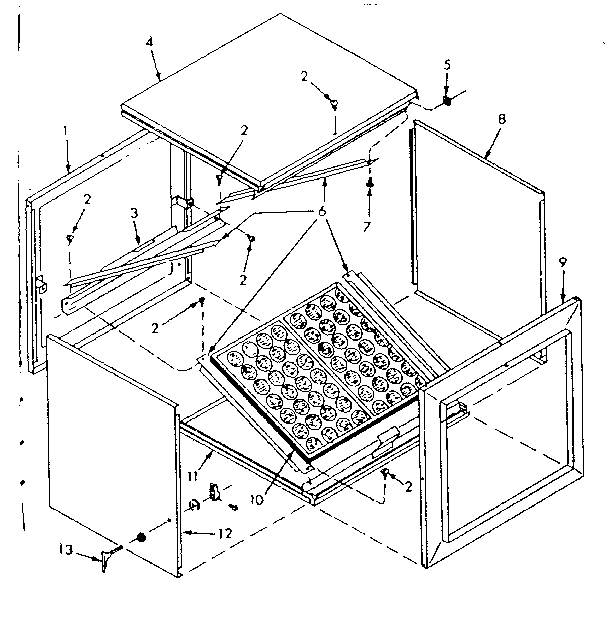 Kenmore 867747960 filter compartment kit diagram