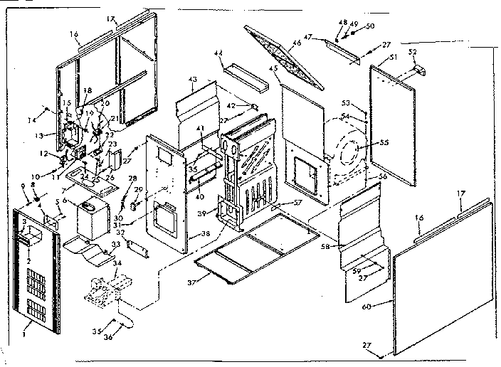 Kenmore 867761950 functional replacement parts diagram