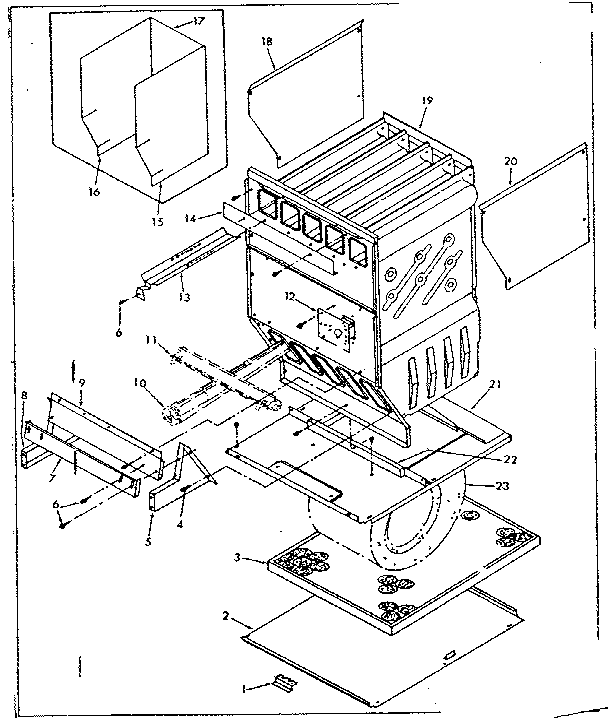 Kenmore 867764520 furnace body diagram