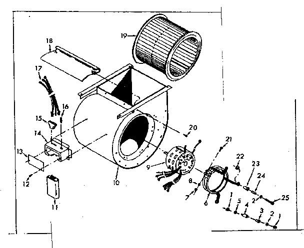 Kenmore 867764520 blower diagram