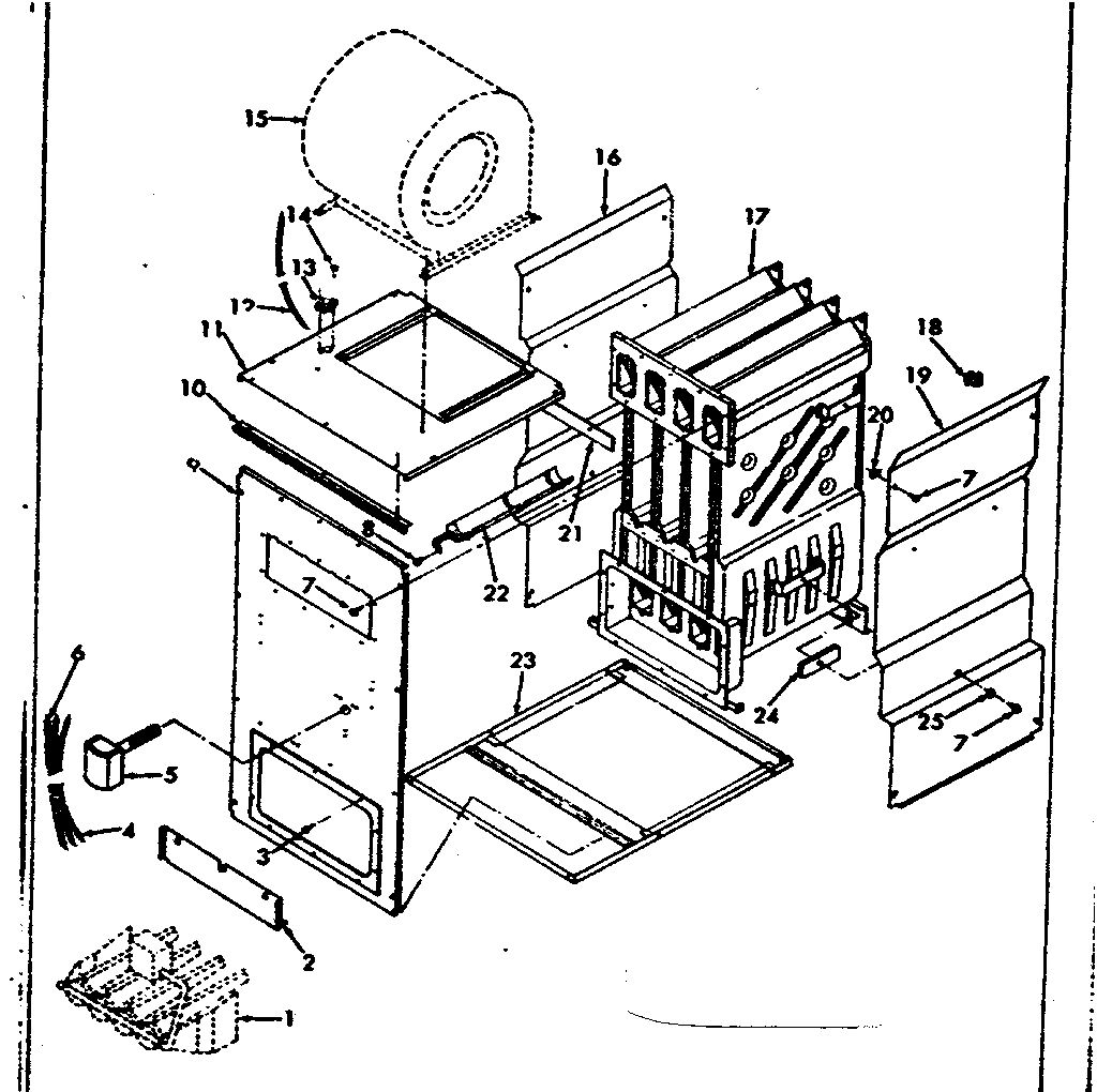 Kenmore 867775950 furnace body diagram