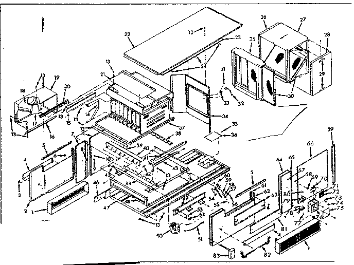 Kenmore 867767740 functional replacement parts diagram