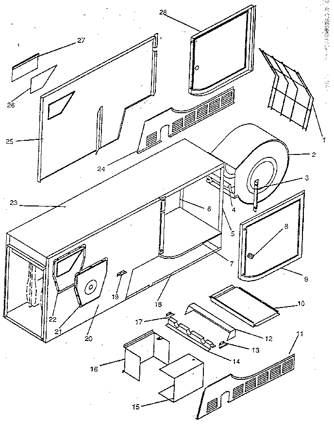 Kenmore 867768830 non-functional replacement parts diagram