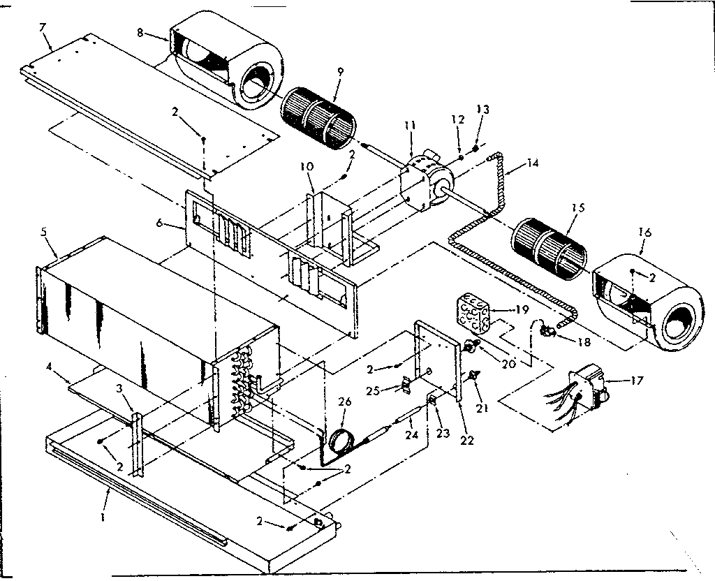 ICP EBH224AFD-1 unit parts diagram