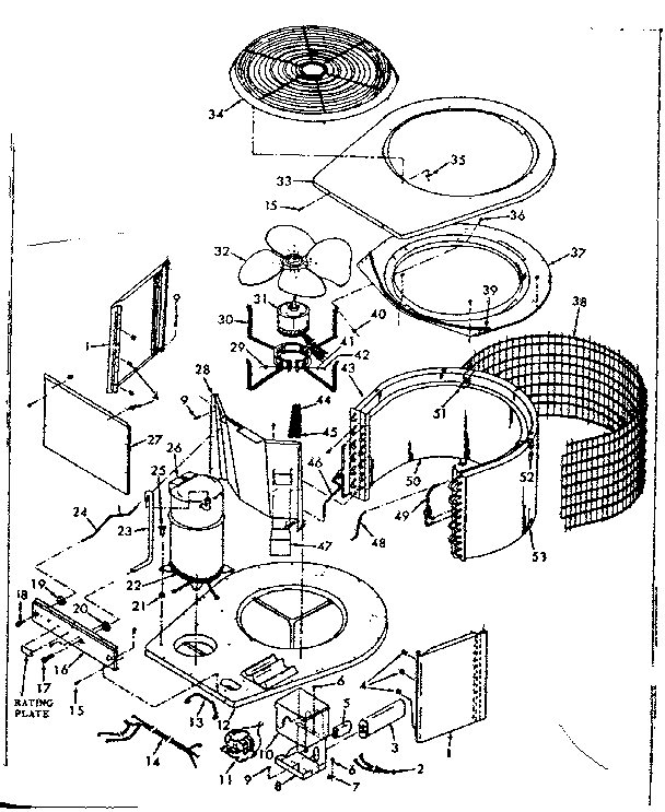 Kenmore 867816870 unit parts diagram