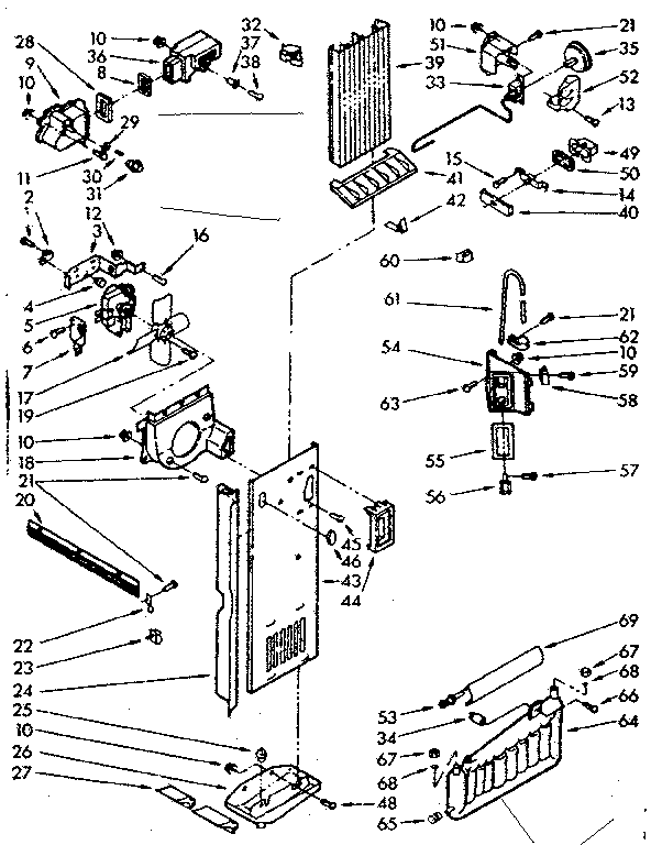 Kenmore 1067630562 air flow and control diagram