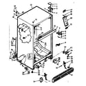Kenmore 1067647240 cabinet parts diagram